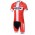 2016 Stolting Radbekleidung Fahrradtrikot Kurzarm und Fahrradhosen Kurz Rot HLTIF