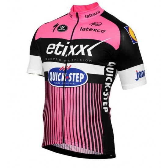 2016 Etixx Quick step Fahrradtrikot Radsport roze FAUZF