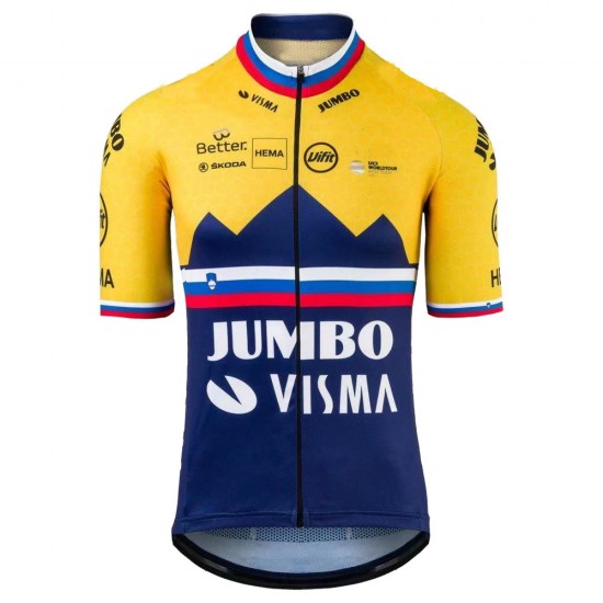 Jumbo Visma SLovenia Pro 2021 Team Fahrradbekleidung Radtrikot 8SALB7 Jumbo Visma SLovenia Pro 2021 Team Fahrradbekleidung Radtrikot 8SALB7