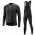 2018 Katusha Schwarz Fahrradbekleidung Set Langarmtrikot+Lange Trägerhose 8KNGZ