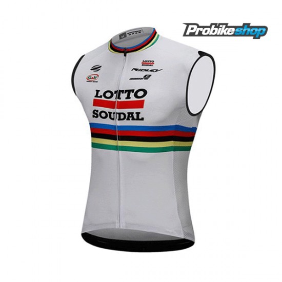 2018 Lotto Soudal weiß Mouwloze 2SJR3 2018 Lotto Soudal weiß Mouwloze 2SJR3