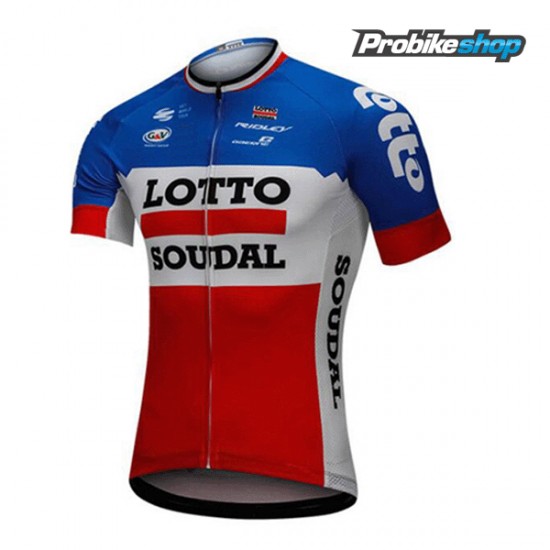 2018 Lotto Soudal blau weiß Rot Fahrradbekleidung Radtrikot Langarm DRK8L 2018 Lotto Soudal blau weiß Rot Fahrradbekleidung Radtrikot Langarm DRK8L