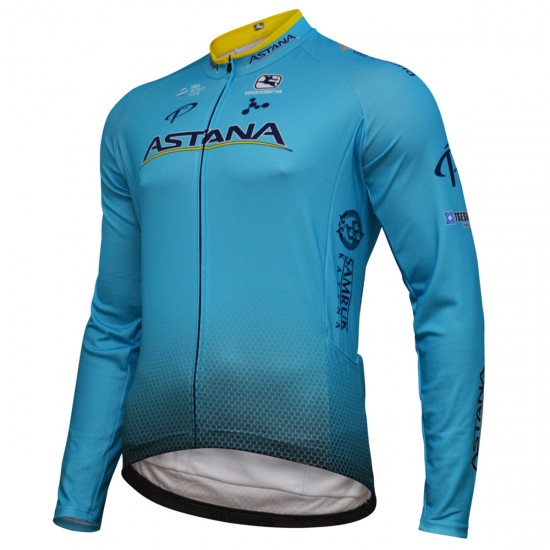 Astana 2018 Fahrradbekleidung Radtrikot Langarm 674K9 Astana 2018 Fahrradbekleidung Radtrikot Langarm 674K9