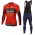 Bahrain Merida 2018 Fahrradbekleidung Set Langarmtrikot+Lange Trägerhose 9K5VU