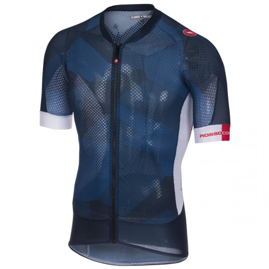Castelli Climber's 2.0 blau Fahrradbekleidung Radtrikot AK43M Castelli Climber's 2.0 blau Fahrradbekleidung Radtrikot AK43M