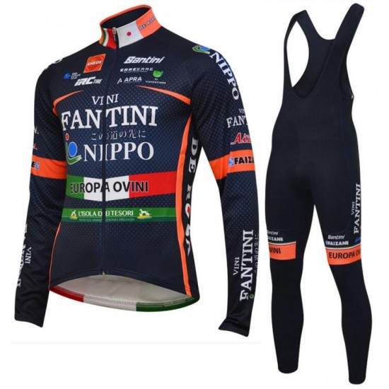 Nippo Vini Fantini Europa Ovini 2018 Fahrradbekleidung Set Langarmtrikot+Lange Trägerhose D0YRB Nippo Vini Fantini Europa Ovini 2018 Fahrradbekleidung Set Langarmtrikot+Lange Trägerhose D0YRB