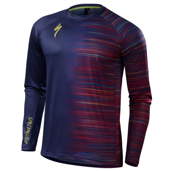Specialized Demo-blau Fahrradbekleidung Radtrikot Langarm HGQT2 Specialized Demo-blau Fahrradbekleidung Radtrikot Langarm HGQT2