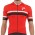 Pinarello Corsa Fahrradbekleidung Radtrikot Rot Schwarz 8R271