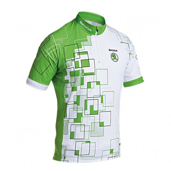 2016 SKODA Fahrradbekleidung Radtrikot Heren grün 7NDIP 2016 SKODA Fahrradbekleidung Radtrikot Heren grün 7NDIP