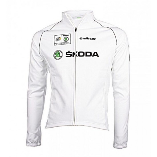 2016 SKODA Fahrradbekleidung Radtrikot Langarmen weiß 43AOQ 2016 SKODA Fahrradbekleidung Radtrikot Langarmen weiß 43AOQ