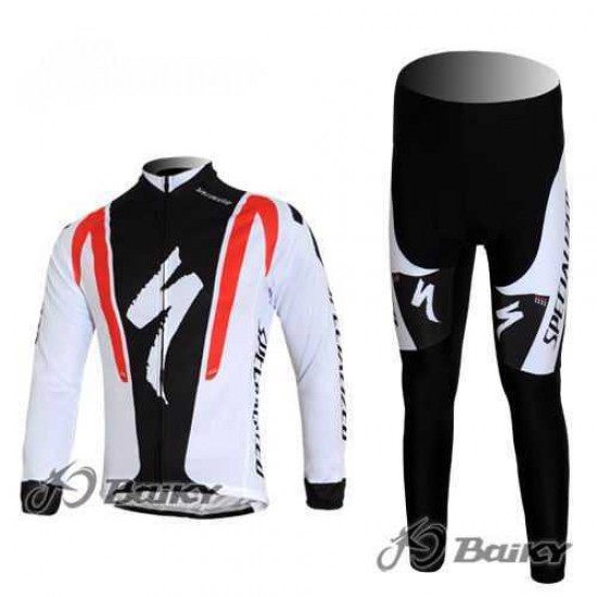 Specialized Pro Team S-Works Fahrradbekleidung Set Langarmtrikot+Lange Radhose weiß Schwarz Rot I8ZJE Specialized Pro Team S-Works Fahrradbekleidung Set Langarmtrikot+Lange Radhose weiß Schwarz Rot I8ZJE