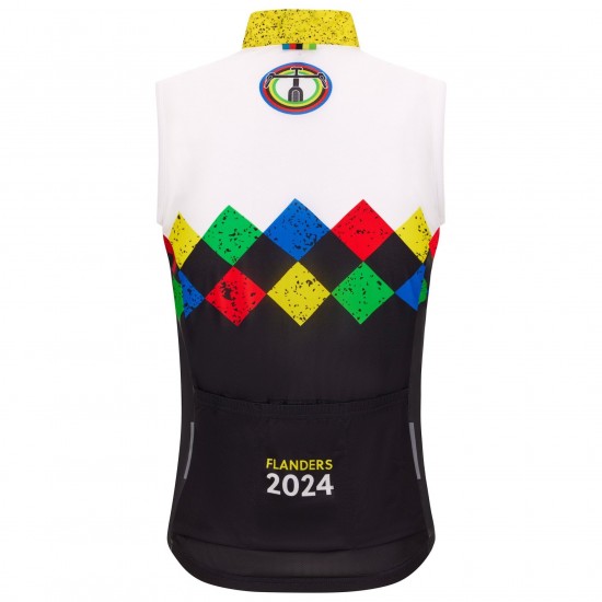 Bekleidung Herren Santini UCI Gravel-Weltmeisterschaft Flandern weste 2024 Bekleidung Herren Santini UCI Gravel-Weltmeisterschaft Flandern weste 2024