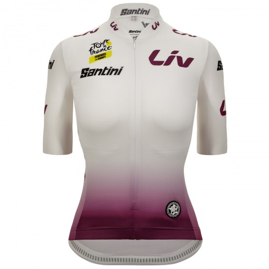 Bekleidung Damen Weißes Damen-T-Shirt Tour de France 2024 Bekleidung Damen Weißes Damen-T-Shirt Tour de France 2024