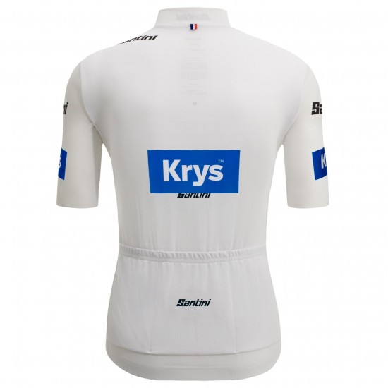 Bekleidung Herren Santini Weiß Tour de France 2025 Fan Linie trikot Bekleidung Herren Santini Weiß Tour de France 2025 Fan Linie trikot