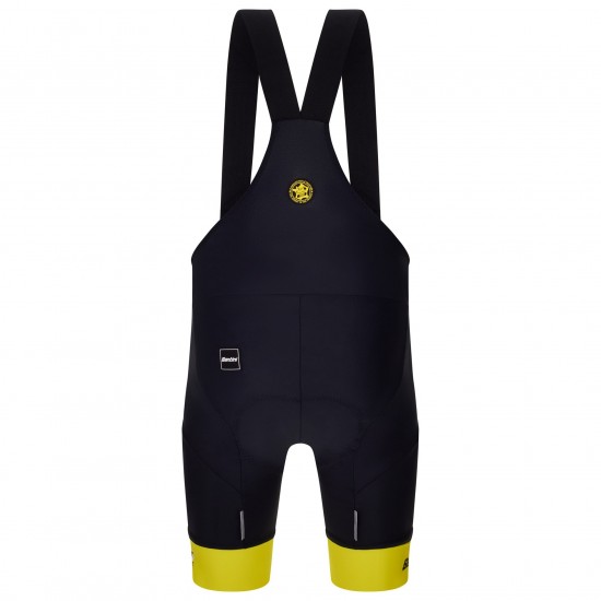 Bekleidung Herren Santini Gelb Tour de France tragerhose 2025 Bekleidung Herren Santini Gelb Tour de France tragerhose 2025