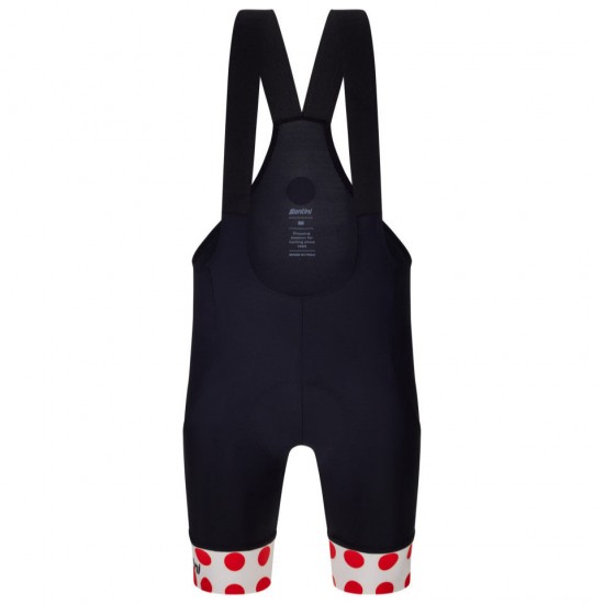 Bekleidung Herren Santini Pois Tour de France tragerhose 2025 Bekleidung Herren Santini Pois Tour de France tragerhose 2025