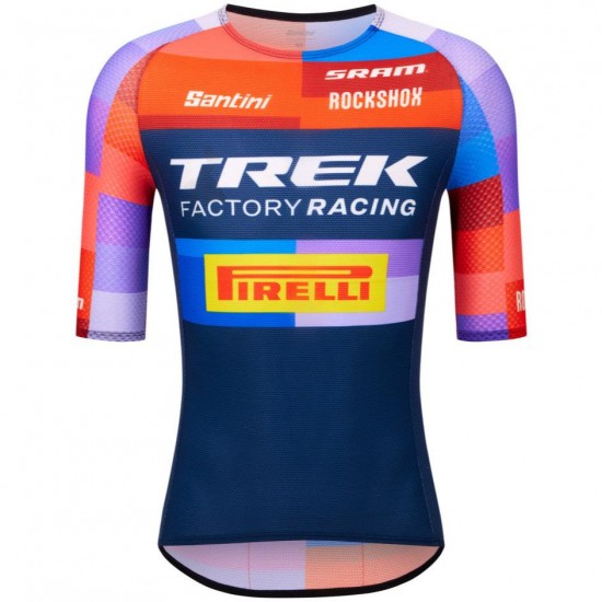 Bekleidung Herren Santini Trek Factory Racing 2025 XC trikot Bekleidung Herren Santini Trek Factory Racing 2025 XC trikot