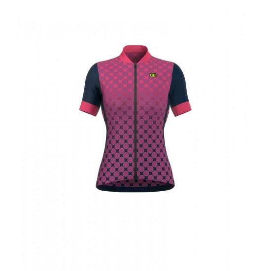 ALE EXCEL BOLAS Damen Fahrradbekleidung Radtrikot violet KFRU1 ALE EXCEL BOLAS Damen Fahrradbekleidung Radtrikot violet KFRU1