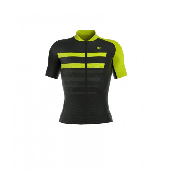 ALE PRR 2.0 PIUMA Fahrradbekleidung Radtrikot fluo gelb QWJTO