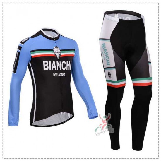 Bianchi 2014 Fahrradbekleidung Set Langarmtrikot+Lange Radhose blau Schwarz YR2SD Bianchi 2014 Fahrradbekleidung Set Langarmtrikot+Lange Radhose blau Schwarz YR2SD