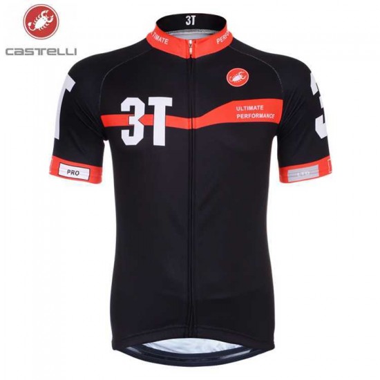 Castelli 3T 2014 Fahrradtrikot Radsport Schwarz Rot PTE9U Castelli 3T 2014 Fahrradtrikot Radsport Schwarz Rot PTE9U
