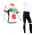 Europcar 2014 Fahrradbekleidung Set Langarmtrikot+Lange Trägerhose Schwarz weiß Rot grün O2E38