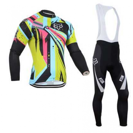 2014 Fox Fahrradbekleidung Set Langarmtrikot+Lange Trägerhose K6NX8 2014 Fox Fahrradbekleidung Set Langarmtrikot+Lange Trägerhose K6NX8