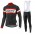 2016-2017 Giant Fahrradbekleidung Set Langarmtrikot+Lange Trägerhose Rot YDAL7