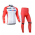 2014 Katusha Fahrradbekleidung Set Langarmtrikot+Lange Radhose Rot weiß RN9P4