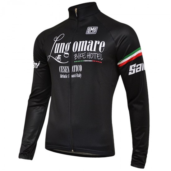 Santini Lungomare-Schwarz 2018 Fahrradbekleidung Radtrikot Langarmen OFN9L Santini Lungomare-Schwarz 2018 Fahrradbekleidung Radtrikot Langarmen OFN9L