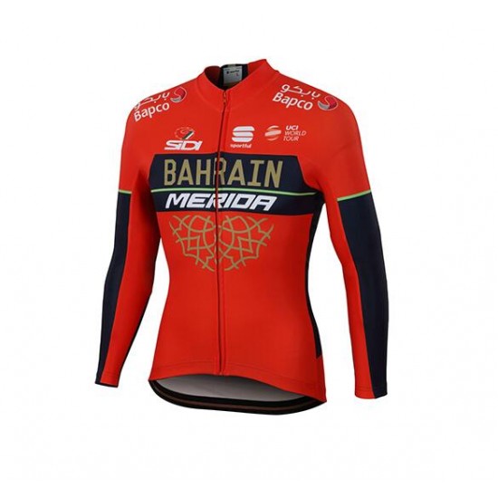 Bahrain Merida 2018 Fahrradbekleidung Radtrikot Langarm X21QQ Bahrain Merida 2018 Fahrradbekleidung Radtrikot Langarm X21QQ
