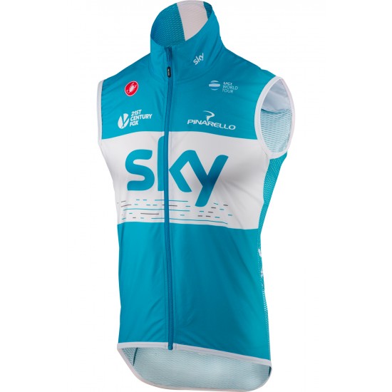 Team Sky 2018 blau Windstopper Vest YCA8Y Team Sky 2018 blau Windstopper Vest YCA8Y