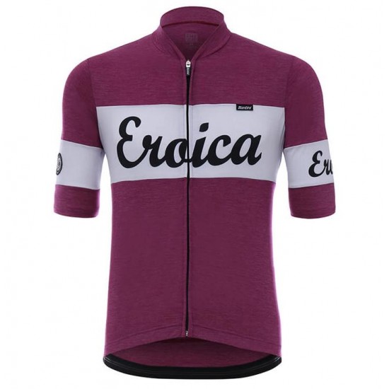 Santini Eroica Vino Fahrradbekleidung Radtrikot K1K8I Santini Eroica Vino Fahrradbekleidung Radtrikot K1K8I