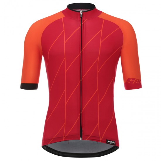 Santini Ace Rot Fahrradbekleidung Radtrikot YMDAP Santini Ace Rot Fahrradbekleidung Radtrikot YMDAP