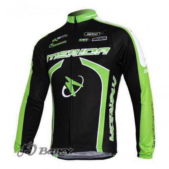 Merida Multivan Flex Stay Radtrikot Langarm Schwarz grün WGG73 Merida Multivan Flex Stay Radtrikot Langarm Schwarz grün WGG73