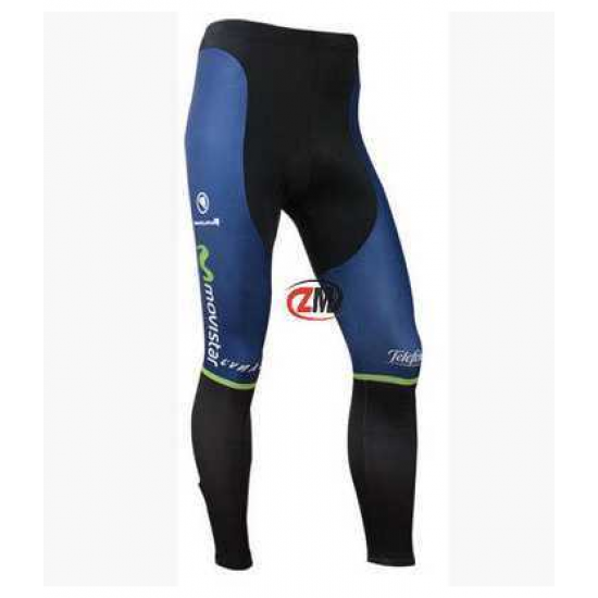 Movistar 2014 Lange Fahrradhose blau Schwarz VCAZC Movistar 2014 Lange Fahrradhose blau Schwarz VCAZC