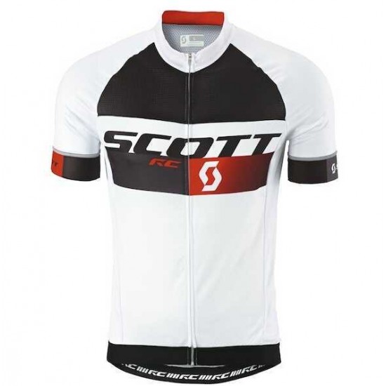 2015 Scott RC Pro Schwarz-weiß-Rot Fahrradtrikot Radsport XACNC