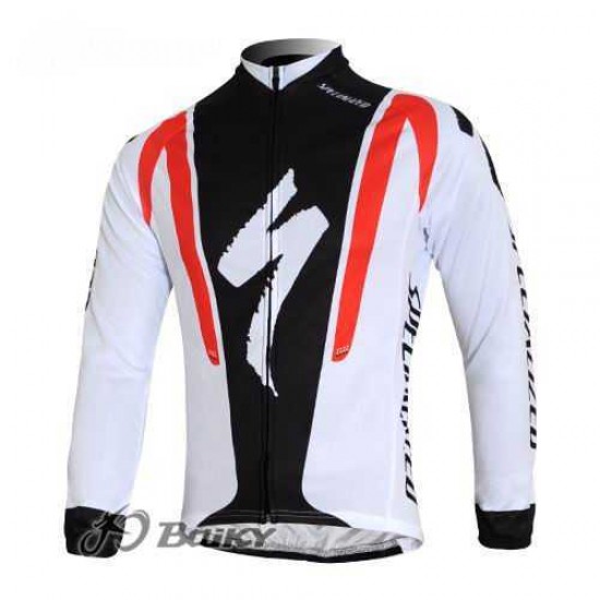 Specialized Pro Team S-Works Radtrikot Langarm weiß Schwarz Rot TWB2S Specialized Pro Team S-Works Radtrikot Langarm weiß Schwarz Rot TWB2S